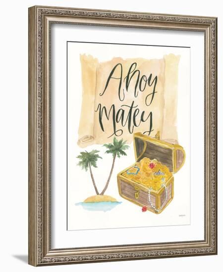 Pirates I on White-Jenaya Jackson-Framed Art Print