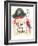 Pirates IV on White-Jenaya Jackson-Framed Art Print