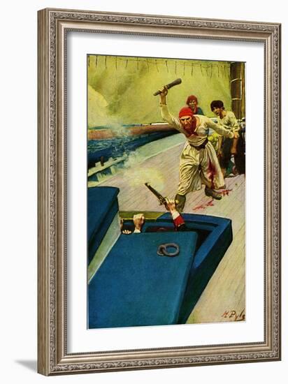 Pirates-Howard Pyle-Framed Giclee Print