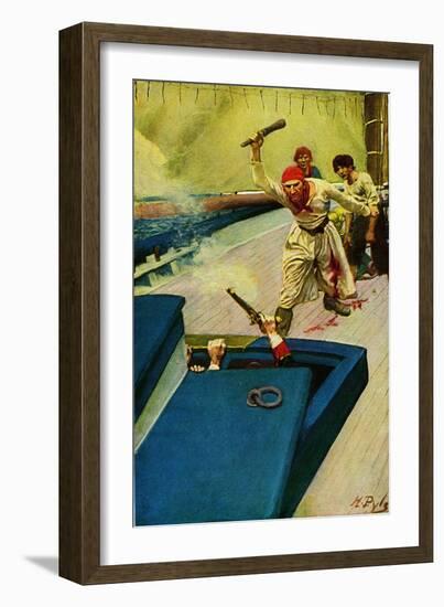Pirates-Howard Pyle-Framed Giclee Print