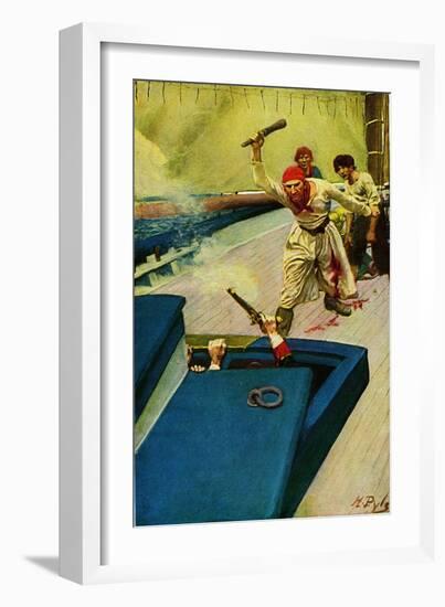 Pirates-Howard Pyle-Framed Giclee Print