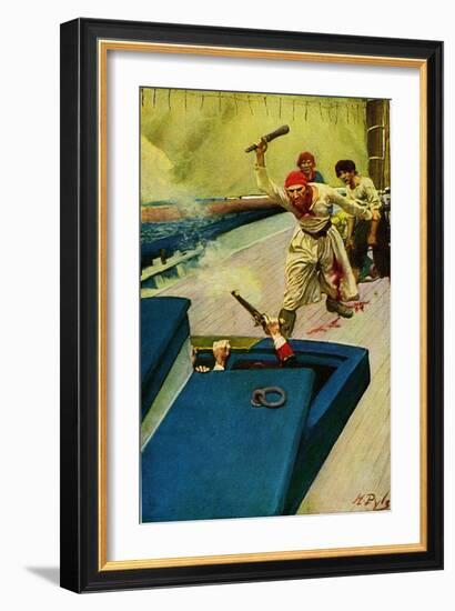 Pirates-Howard Pyle-Framed Giclee Print