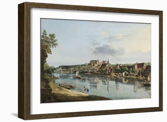 Pirna on the Elba, C.1756-Bernardo Bellotto-Framed Giclee Print