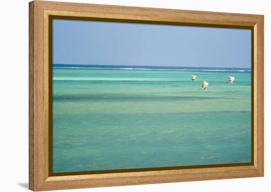 Pirogue, a Traditional Madagascar Sailing Boat, Ifaty Beach, Madagascar, Africa-Matthew Williams-Ellis-Framed Premier Image Canvas