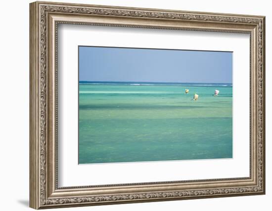 Pirogue, a Traditional Madagascar Sailing Boat, Ifaty Beach, Madagascar, Africa-Matthew Williams-Ellis-Framed Photographic Print