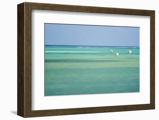 Pirogue, a Traditional Madagascar Sailing Boat, Ifaty Beach, Madagascar, Africa-Matthew Williams-Ellis-Framed Photographic Print