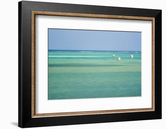 Pirogue, a Traditional Madagascar Sailing Boat, Ifaty Beach, Madagascar, Africa-Matthew Williams-Ellis-Framed Photographic Print