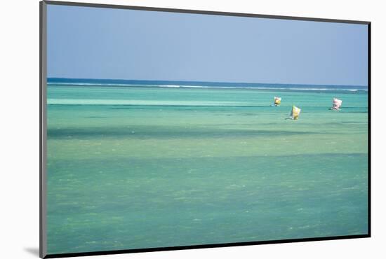 Pirogue, a Traditional Madagascar Sailing Boat, Ifaty Beach, Madagascar, Africa-Matthew Williams-Ellis-Mounted Photographic Print