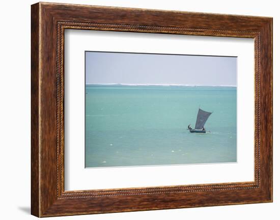 Pirogue, a Traditional Madagascar Sailing Boat, Ifaty Beach, Madagascar, Africa-Matthew Williams-Ellis-Framed Photographic Print