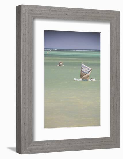 Pirogue, a Traditional Madagascar Sailing Boat, Ifaty Beach, Madagascar, Africa-Matthew Williams-Ellis-Framed Photographic Print
