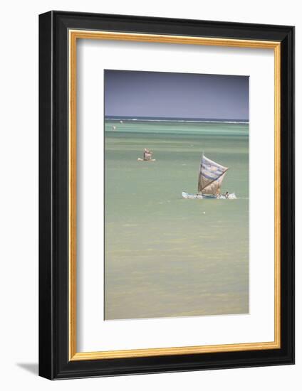 Pirogue, a Traditional Madagascar Sailing Boat, Ifaty Beach, Madagascar, Africa-Matthew Williams-Ellis-Framed Photographic Print