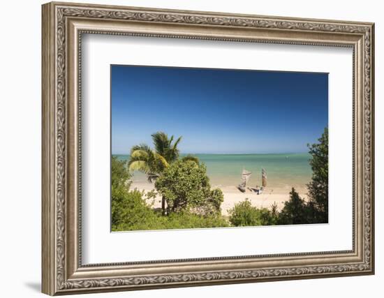 Pirogue, a Traditional Madagascar Sailing Boat, Ifaty Beach, Madagascar, Africa-Matthew Williams-Ellis-Framed Photographic Print