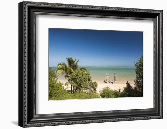 Pirogue, a Traditional Madagascar Sailing Boat, Ifaty Beach, Madagascar, Africa-Matthew Williams-Ellis-Framed Photographic Print