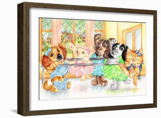 Pirouette Pets-Karen Middleton-Framed Giclee Print