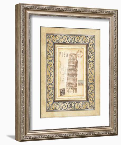 Pisa Postcard-Andrea Laliberte-Framed Art Print