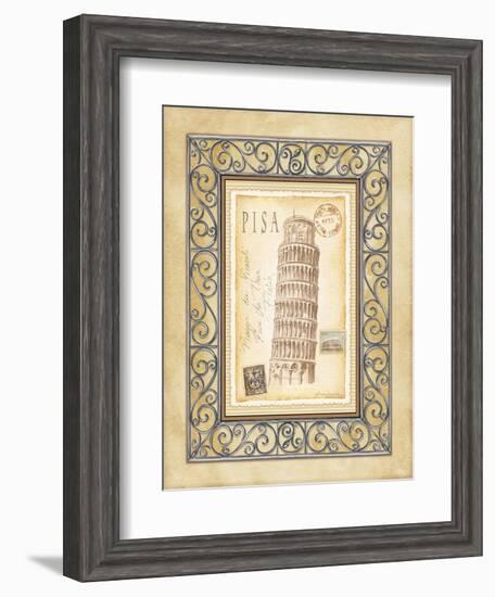 Pisa Postcard-Andrea Laliberte-Framed Art Print