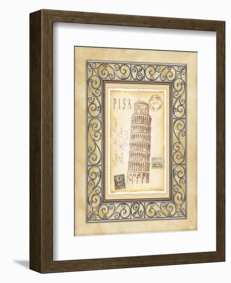 Pisa Postcard-Andrea Laliberte-Framed Art Print