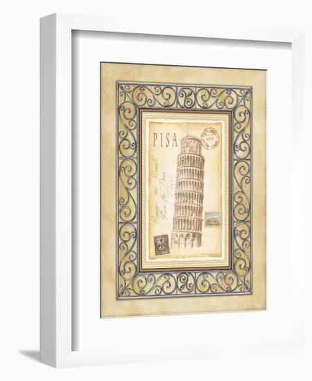 Pisa Postcard-Andrea Laliberte-Framed Art Print