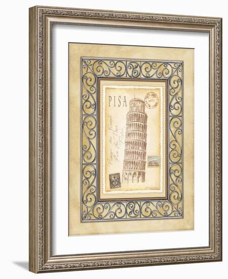 Pisa Postcard-Andrea Laliberte-Framed Art Print