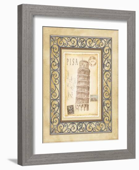 Pisa Postcard-Andrea Laliberte-Framed Art Print