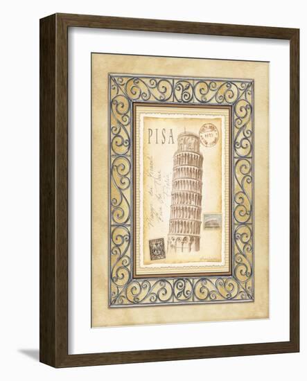 Pisa Postcard-Andrea Laliberte-Framed Art Print