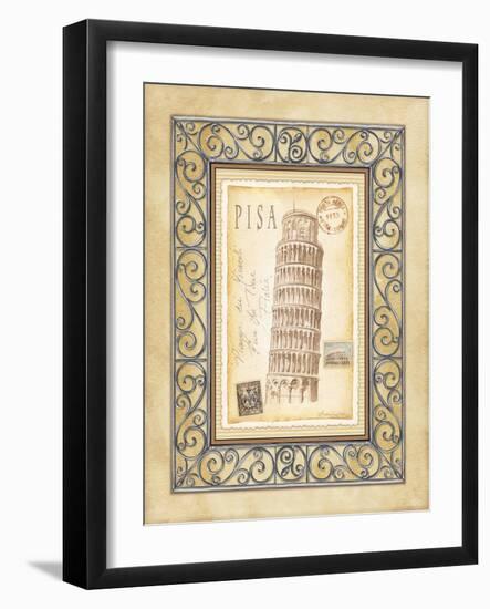 Pisa Postcard-Andrea Laliberte-Framed Art Print