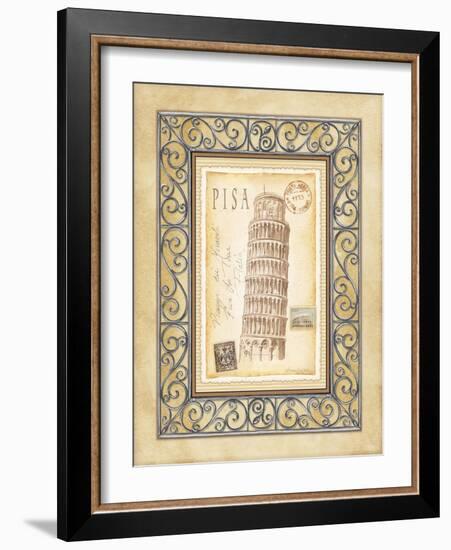 Pisa Postcard-Andrea Laliberte-Framed Art Print