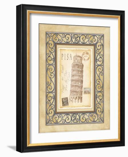 Pisa Postcard-Andrea Laliberte-Framed Art Print