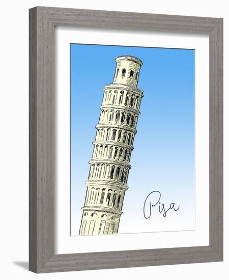 Pisa-The Saturday Evening Post-Framed Giclee Print