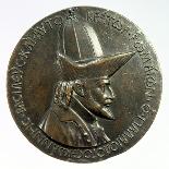 Medallion of Alfonso V Aragon, King of Naples and Sicily, 15th Century-Pisanello-Giclee Print