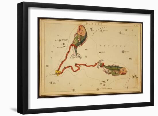 Pisces Constellation, Zodiac Sign, 1825-Science Source-Framed Giclee Print