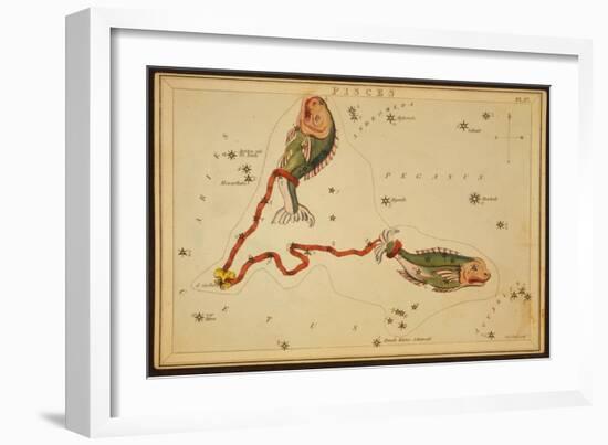 Pisces Constellation, Zodiac Sign, 1825-Science Source-Framed Giclee Print