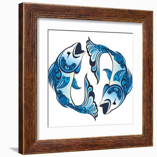 Pisces-worksart-Framed Art Print