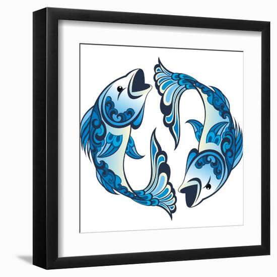 Pisces-worksart-Framed Art Print