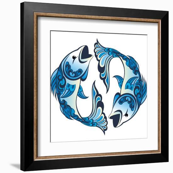 Pisces-worksart-Framed Art Print