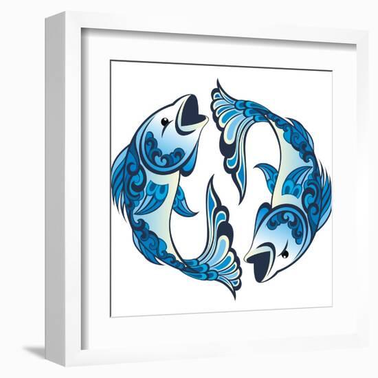 Pisces-worksart-Framed Art Print