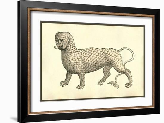 Piscis Leonini Effigies-Ulisse Aldrovandi-Framed Art Print