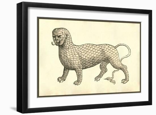 Piscis Leonini Effigies-Ulisse Aldrovandi-Framed Art Print