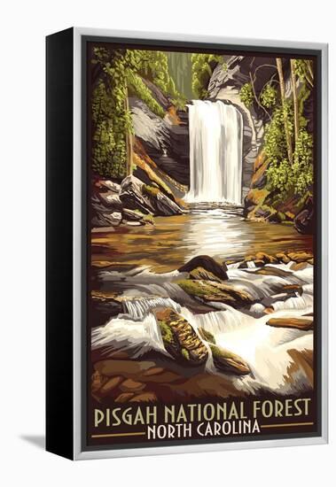 Pisgah National Forest - North Carolina-Lantern Press-Framed Stretched Canvas