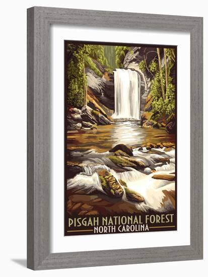 Pisgah National Forest - North Carolina-Lantern Press-Framed Art Print