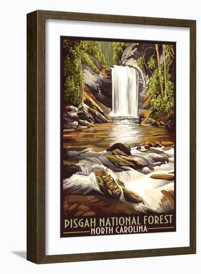 Pisgah National Forest - North Carolina-Lantern Press-Framed Art Print