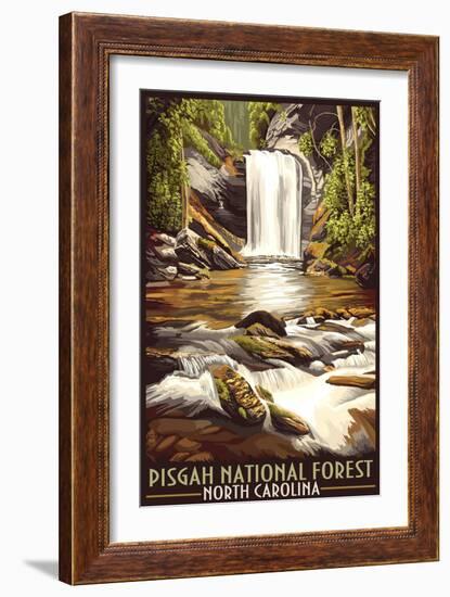 Pisgah National Forest - North Carolina-Lantern Press-Framed Art Print