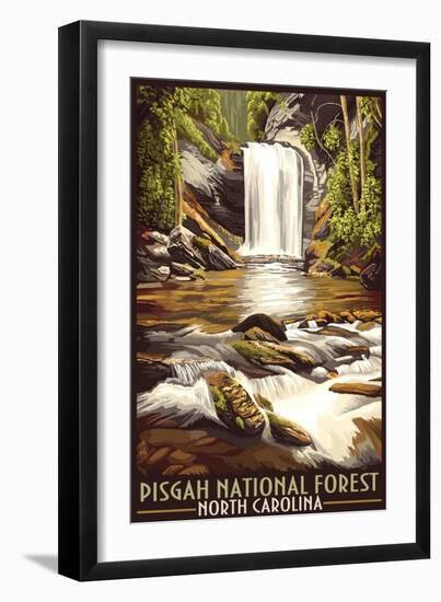 Pisgah National Forest - North Carolina-Lantern Press-Framed Art Print