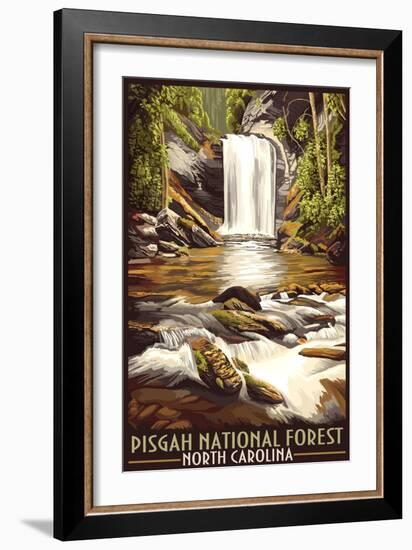 Pisgah National Forest - North Carolina-Lantern Press-Framed Art Print