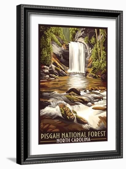 Pisgah National Forest - North Carolina-Lantern Press-Framed Art Print