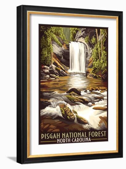 Pisgah National Forest - North Carolina-Lantern Press-Framed Art Print