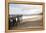 Pismo Beach Pier, California, USA: A Man And A Woman Walking Along The Beach-Axel Brunst-Framed Premier Image Canvas