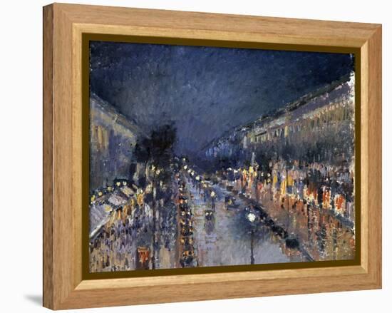 Pissarro: Paris at Night-Camille Pissarro-Framed Premier Image Canvas