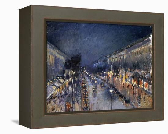 Pissarro: Paris at Night-Camille Pissarro-Framed Premier Image Canvas