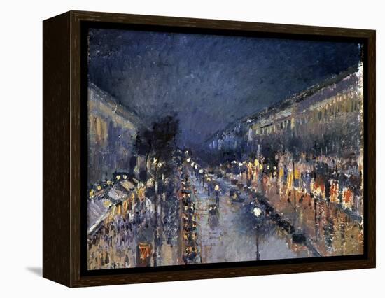 Pissarro: Paris at Night-Camille Pissarro-Framed Premier Image Canvas